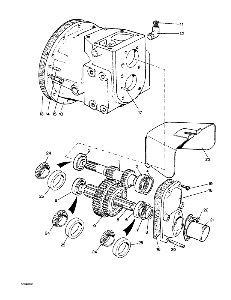 Схема запчастей Case IH 1210 - (6-04) - MULTI-SPEED POWER TAKE-OFF (06) - POWER TRAIN