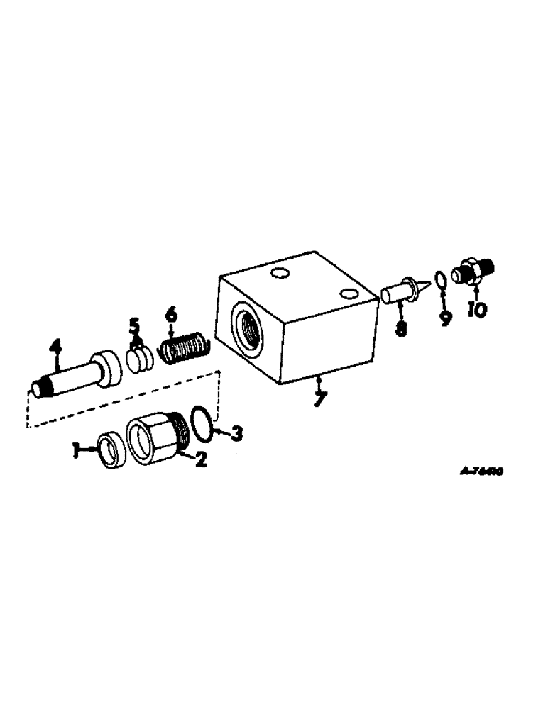 Схема запчастей Case IH 815 - (F-21) - HYDRAULICS SYSTEM, FOOT-N-INCH VALVE (07) - HYDRAULIC SYSTEM
