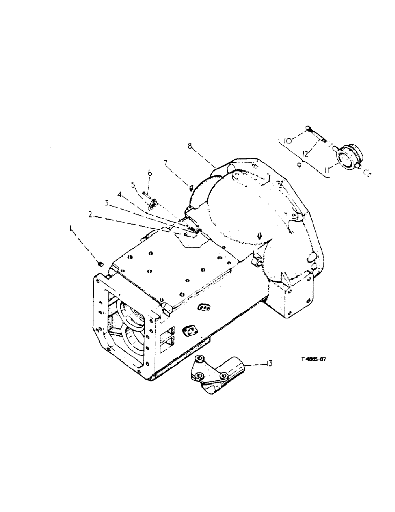 Схема запчастей Case IH 434 - (6-098) - MOWER DRIVE ATTACHMENT, CLUTCH HOUSING - ATTACHMENTS (88) - ACCESSORIES