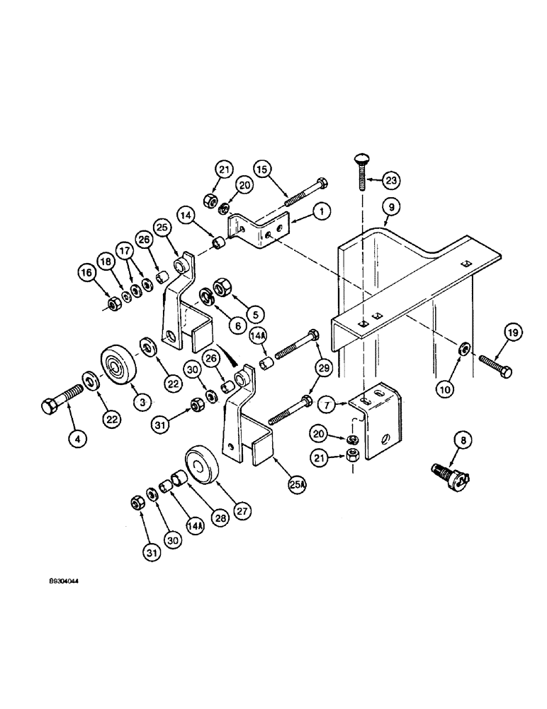 Схема запчастей Case IH 2055 - (9D-40) - BASKET INTERLOCK (16) - BASKET