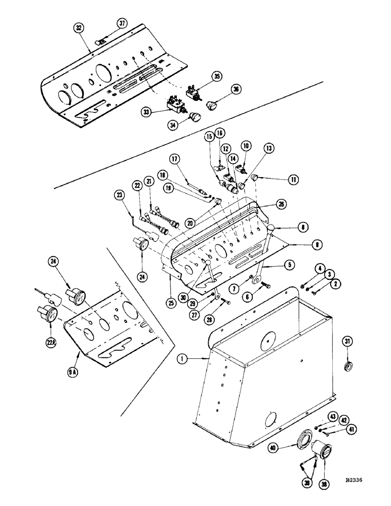 Схема запчастей Case IH 960 - (230) - INSTRUMENT PANEL (10) - ENGINE