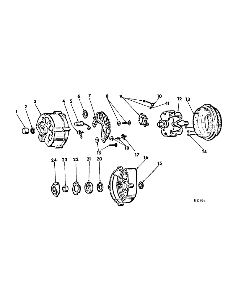 Схема запчастей Case IH 275 - (G-24) - ELECTRICAL SYSTEM, ALTERNATOR, DELCO-REMY (06) - ELECTRICAL SYSTEMS