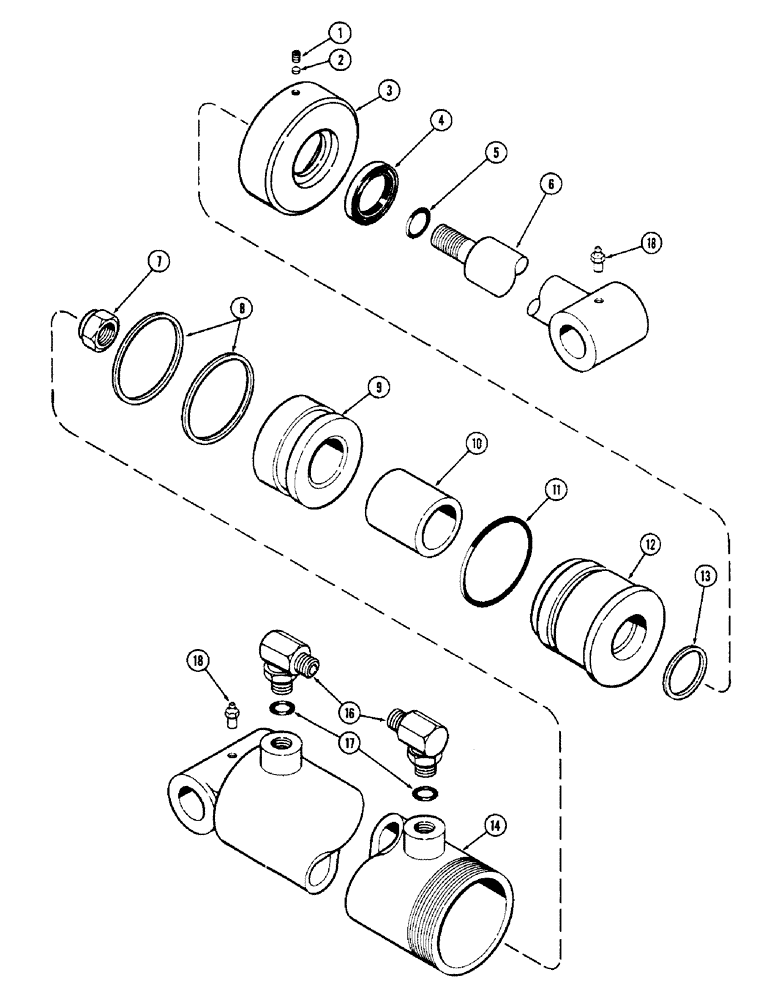 Схема запчастей Case IH 90 - (14) - T57026 LIFT CYLINDER (35) - HYDRAULIC SYSTEMS