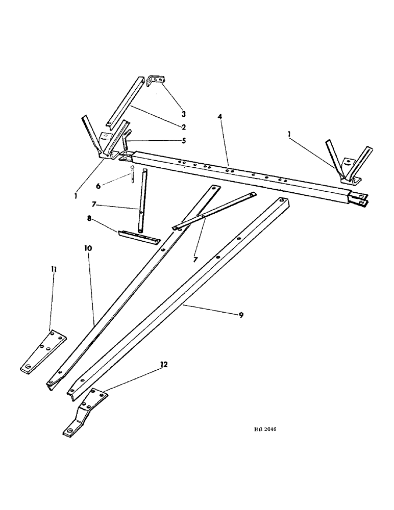 Схема запчастей Case IH 150 - (28) - TWO DRILL TRACTOR HITCH FOR 10 X 8, 10 X 10 AND 8 X 12 DRILLS 
