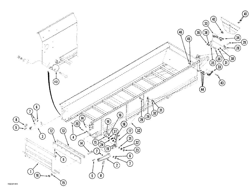 Схема запчастей Case IH 1500-SERIES - (09-26) - SLURRY PAN 
