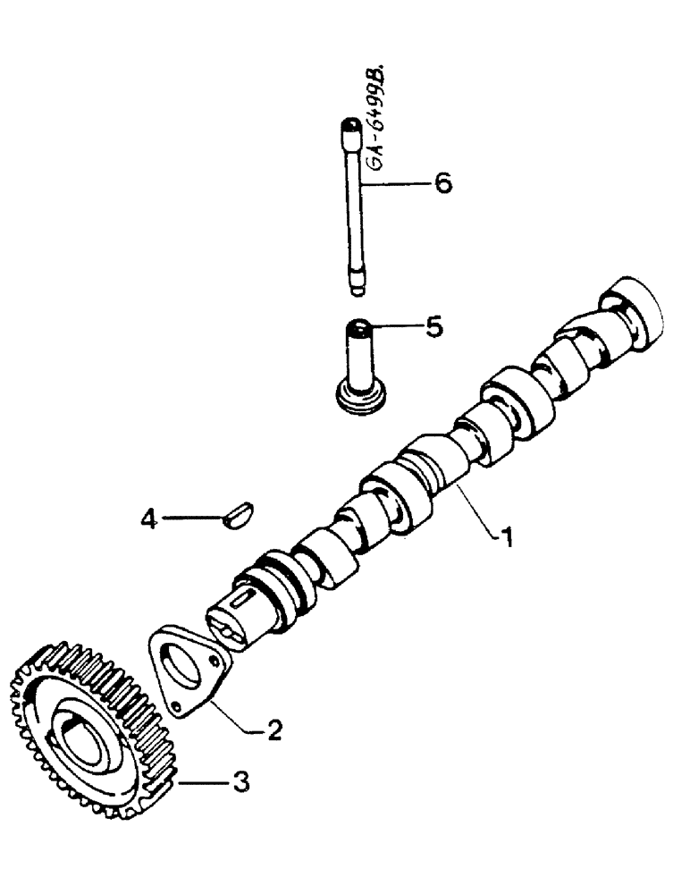 Схема запчастей Case IH D-155 - (03-02) - CAMSHAFT 