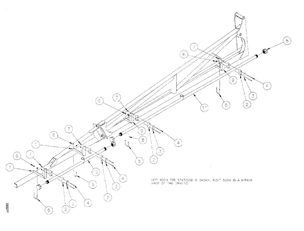 Схема запчастей Case IH SPX3200 - (09-078) - NOZZLE, 90 OUTER, 20" (78) - SPRAYING