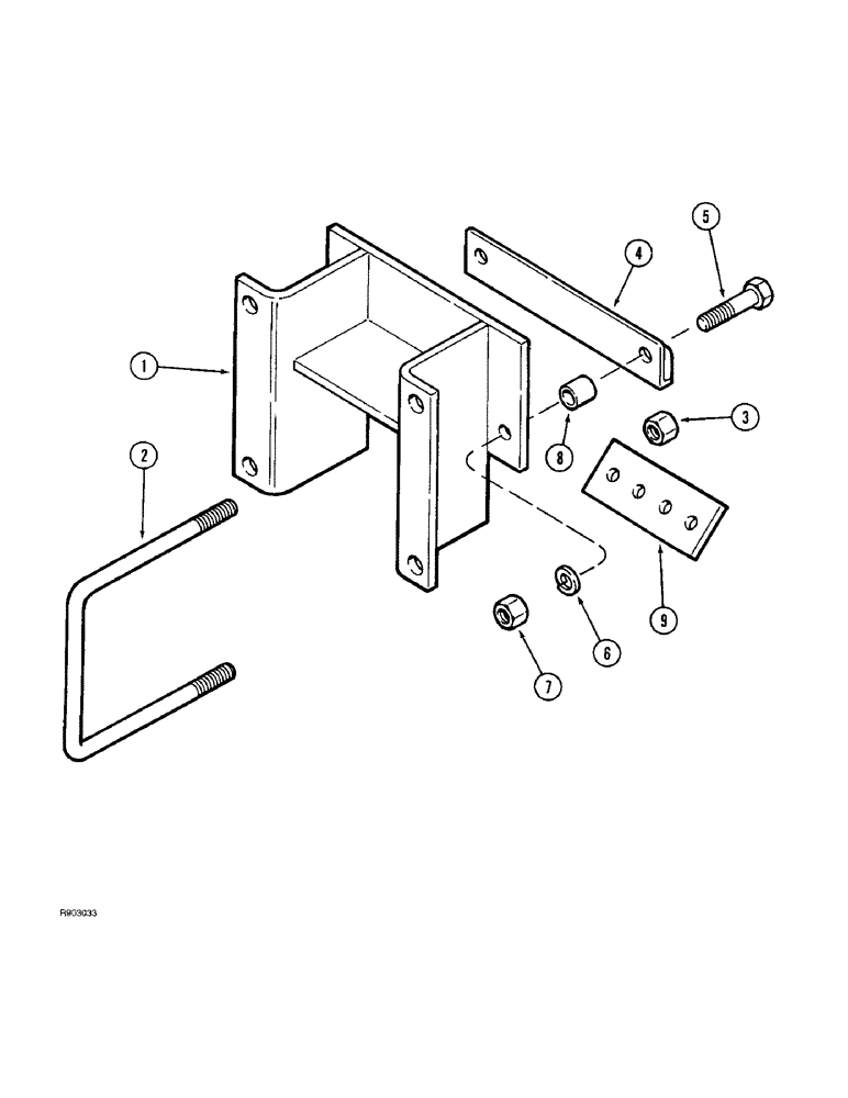 Схема запчастей Case IH 184 - (9-12) - WEIGHT BRACKET 