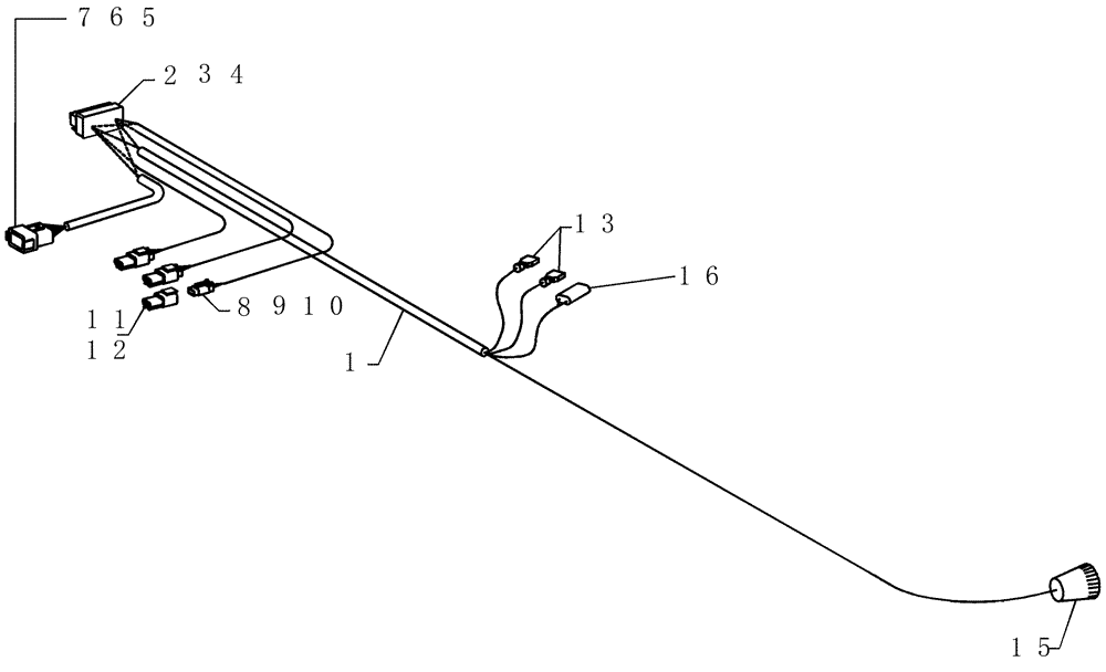 Схема запчастей Case IH 400 - (55.640.02) - NH3 CONTROLLER HARNESS (55) - ELECTRICAL SYSTEMS