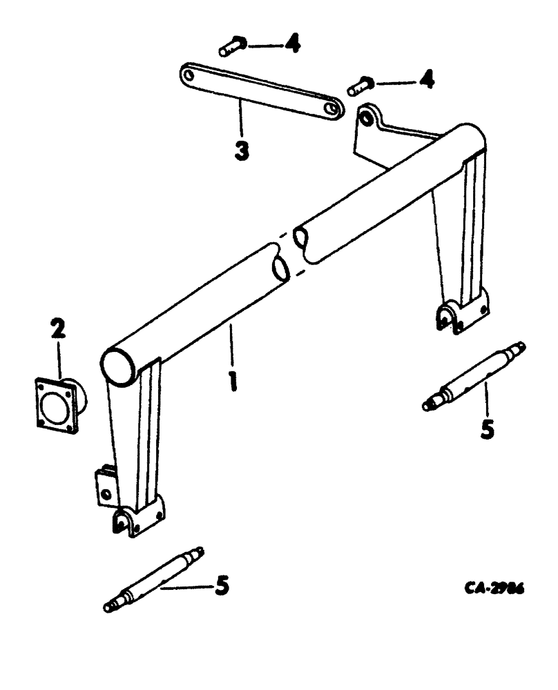 Схема запчастей Case IH 660 - (AF-04) - ROCKSHAFT 