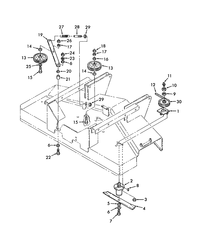 Схема запчастей Case IH RRX172 - (002) - BLADE & PULLEY ASSEMBLY 