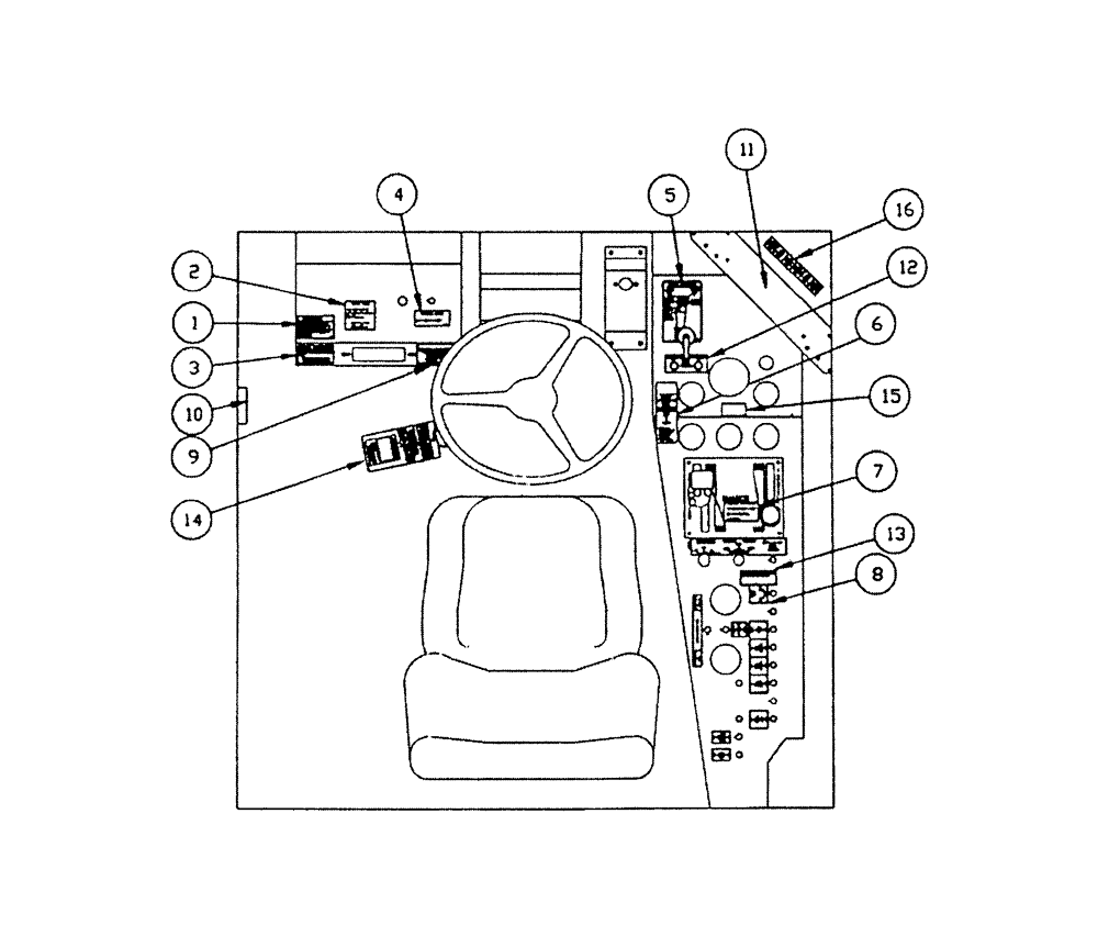 Схема запчастей Case IH PATRIOT XL - (10-003) - DECALS - INTERIOR (CAB) (13) - DECALS