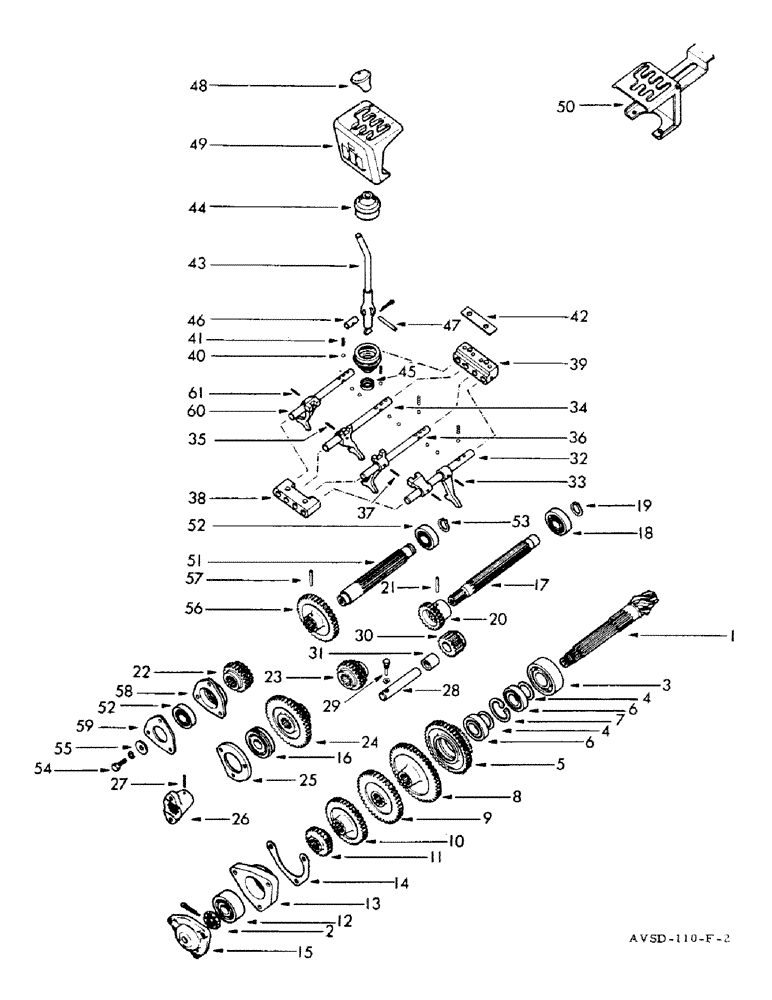 Схема запчастей Case IH FU-267D - (100) - GEARBOX (06) - POWER TRAIN
