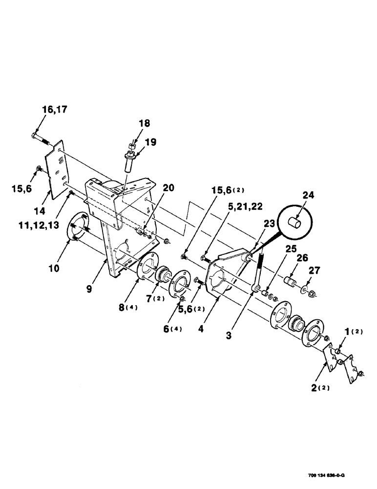 Схема запчастей Case IH SC414 - (5-06) - PANEL ASSEMBLY - HAY CONDITIONER (LEFT) (09) - CHASSIS