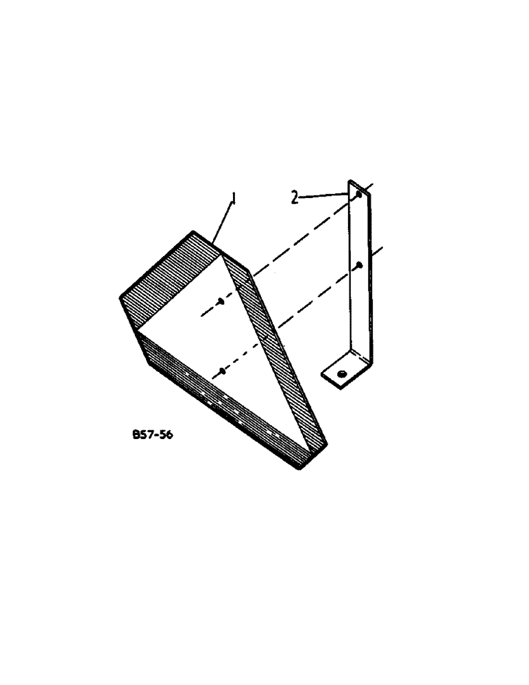 Схема запчастей Case IH 384 - (02-01[1]) - MISCELLANEOUS, SLOW MOVING VEHICLE EMBLEM Accessories & Attachments / Miscellaneous