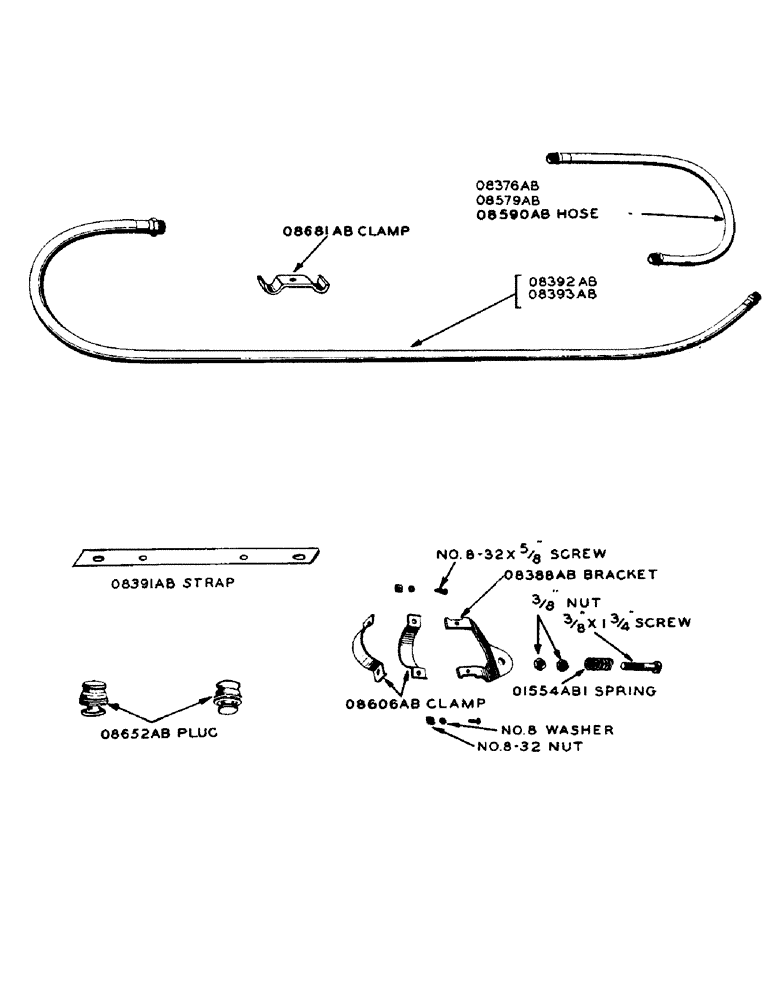 Схема запчастей Case IH DV-SERIES - (164) - HYDRAULIC CONTROL UNIT, HOSES FOR PORTABLE CYLINDER, D, DC, DO (08) - HYDRAULICS