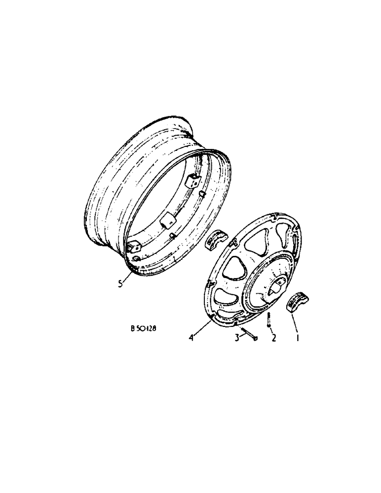 Схема запчастей Case IH 584 - (15-04) - REAR WHEEL, ROW CROP TRACTORS Wheels & Traction