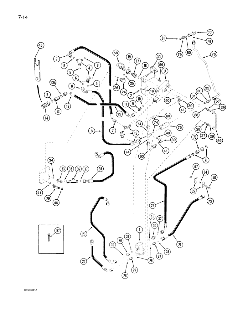 Схема запчастей Case IH 7130 - (7-014) - TRAILER BRAKE (07) - BRAKES