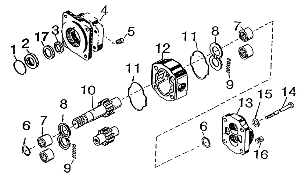 Схема запчастей Case IH 7700 - (B02[55A]) - HYDRAULIC MOTOR M50A Hydraulic Components & Circuits