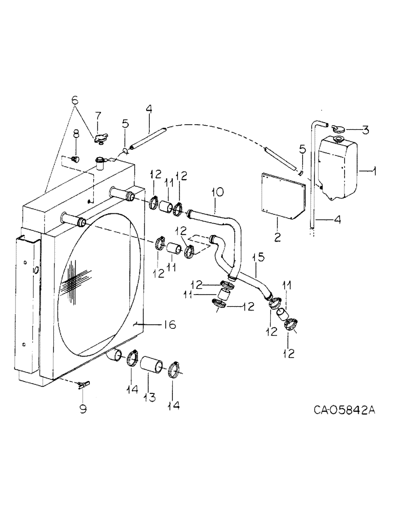 Схема запчастей Case IH 4786 - (06-1) - COOLING, RADIATOR AND CONNECTIONS Cooling