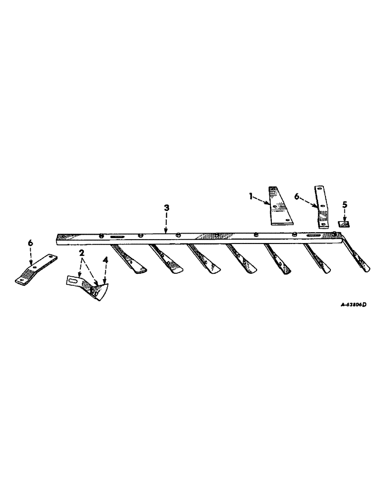 Схема запчастей Case IH 37 - (D-16) - SCRAPERS AND SCRAPER BARS, SPECIAL, 1961 AND SINCE 