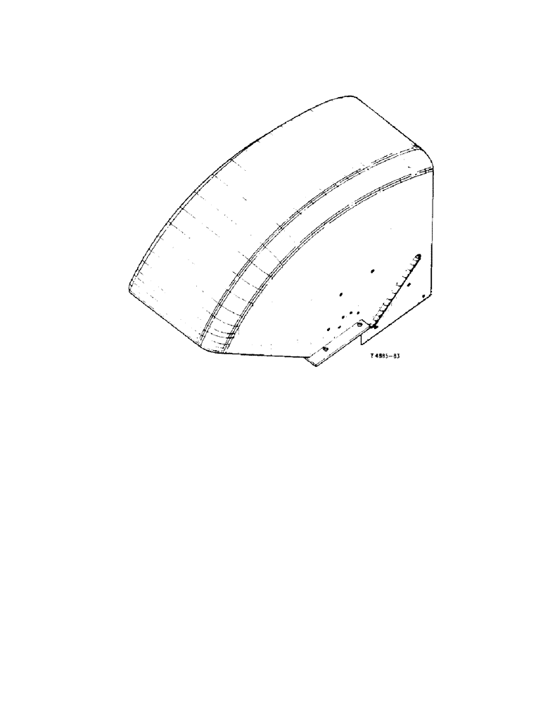 Схема запчастей Case IH 434 - (6-104[1]) - INDUSTRIAL REAR FENDER ATTACHMENT, 3070965R92, 3071365R92 - ATTACHMENTS (09) - CHASSIS