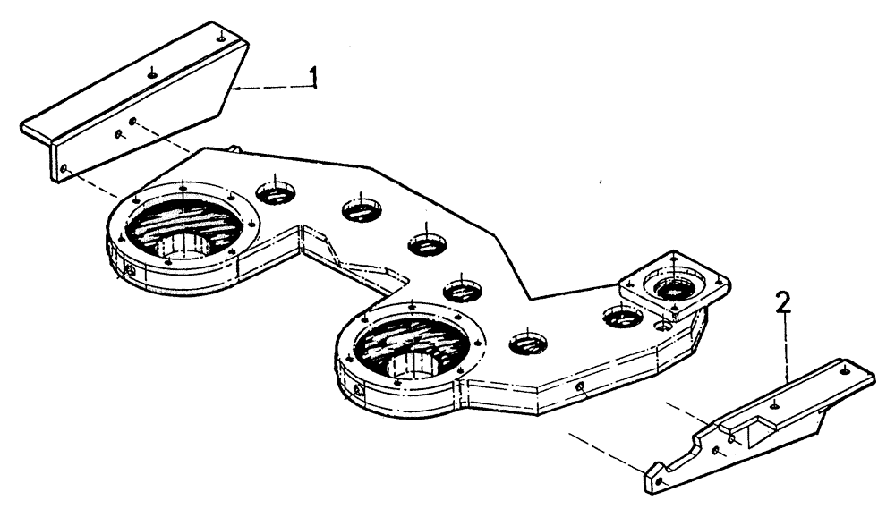 Схема запчастей Case IH 7700 - (A02[07]) - BASECUTTER GEARBOX, MOUNTING BRACKETS Mainframe & Functioning Components