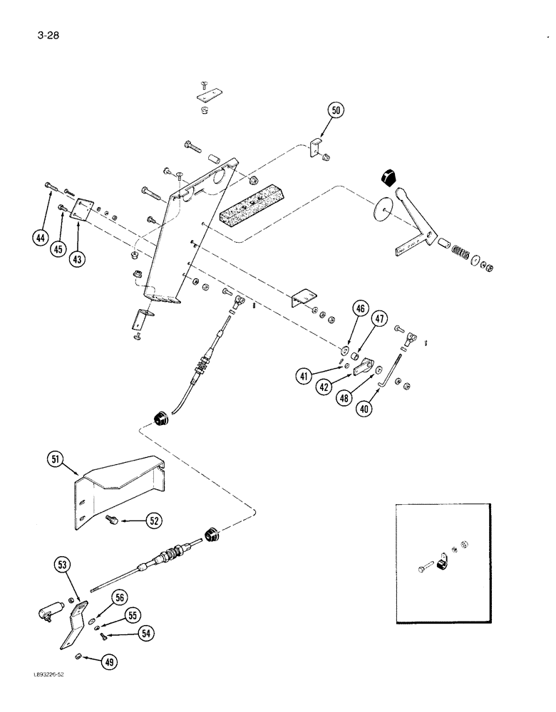 Схема запчастей Case IH 1844 - (3-28) - THROTTLE CONTROLS, 1844 COTTON PICKER (02) - FUEL SYSTEM