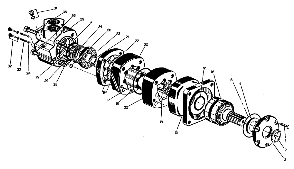 Схема запчастей Case IH 7700 - (B02[23]) - HYDRAULIC MOTOR, FINNED ROLLER, 6000 CHAR-LYNN Hydraulic Components & Circuits