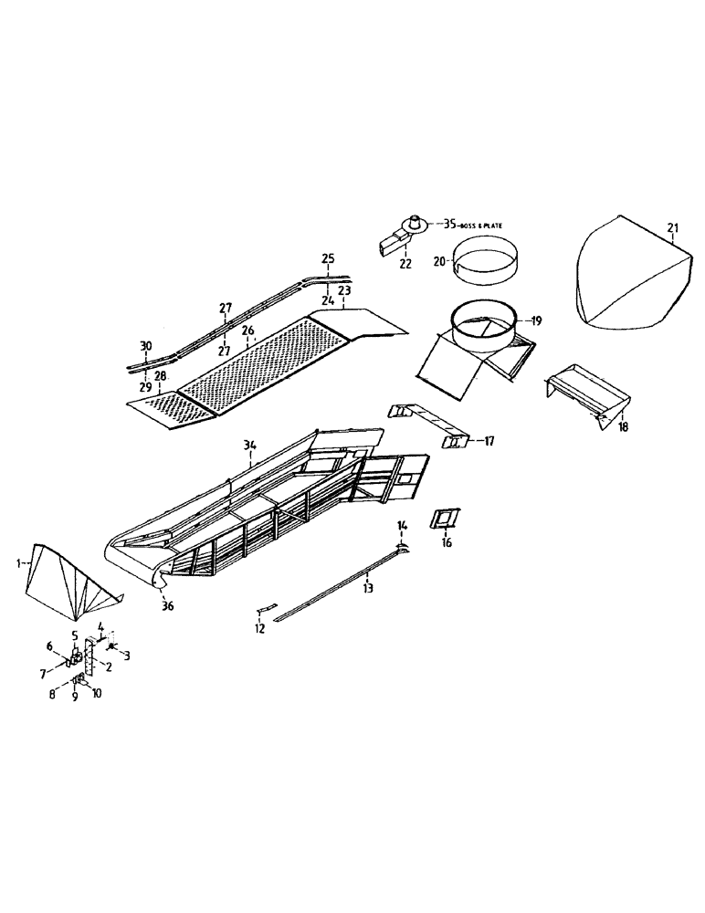 Схема запчастей Case IH 7700 - (A02-43) - MAINFRAME, ELEVATOR, EXTRACTOR (Jul 16 2004 11:35:00.0007 PM) Mainframe & Functioning Components