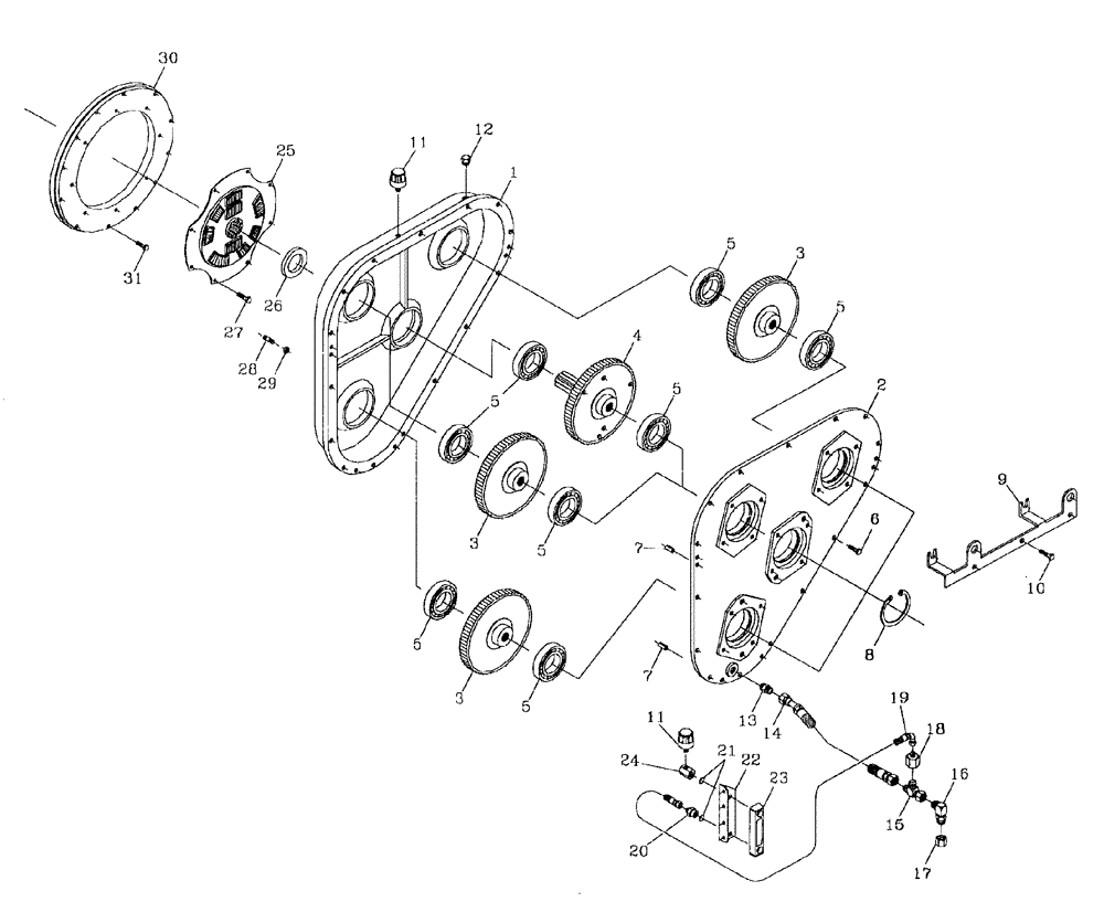 Схема запчастей Case IH 7700 - (C06[06]) - GEARBOX {M11} {COMMERCIAL} Engine & Engine Attachments