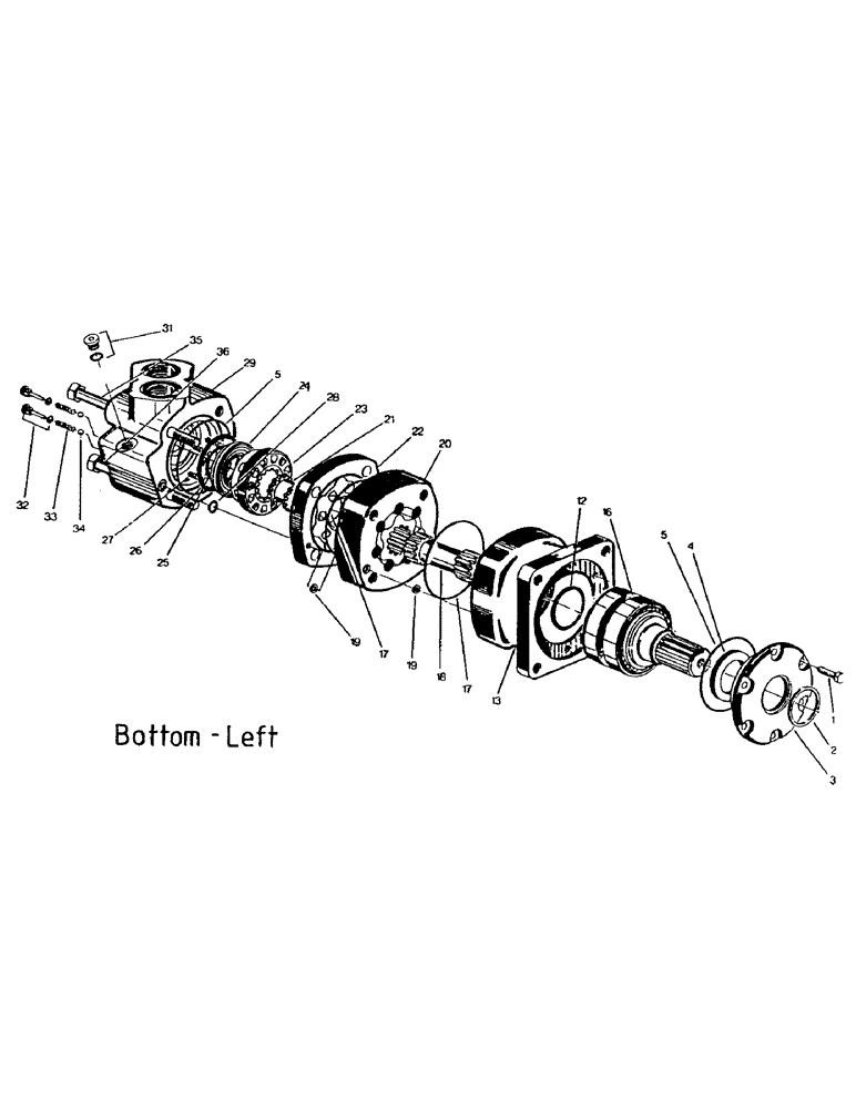 Схема запчастей Case IH 7700 - (B02-20) - HYDRAULICS, MOTOR, ROTARY CHOPPER Hydraulic Components & Circuits