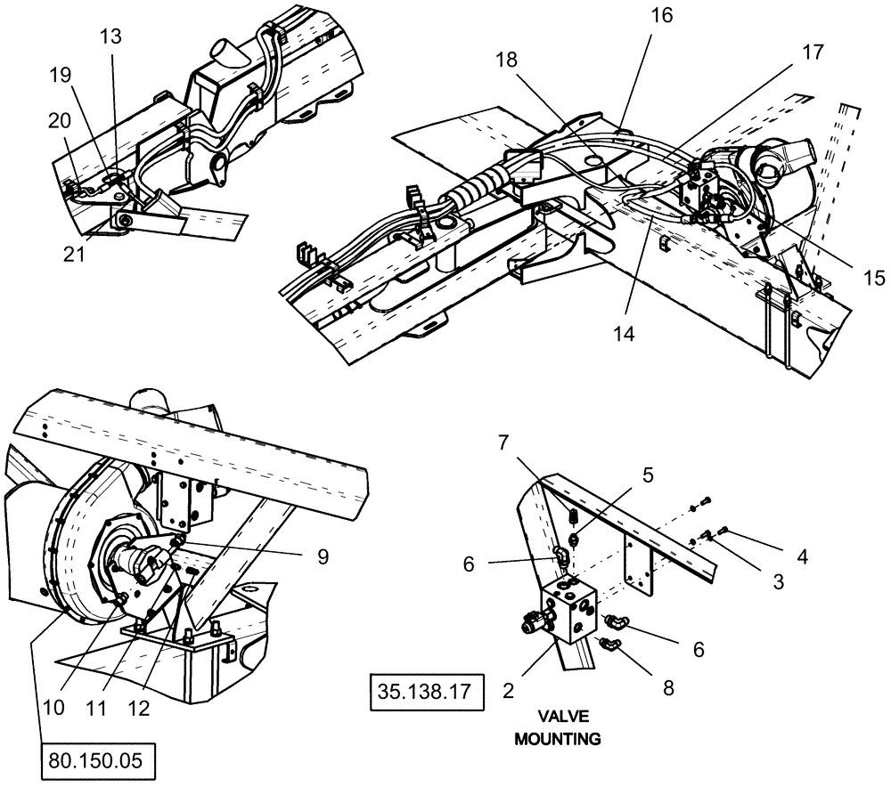Схема запчастей Case IH 1250 - (80.150.06) - BULK FILL - BLOWER AND VALVE - 24 ROW (80) - CROP STORAGE/UNLOADING