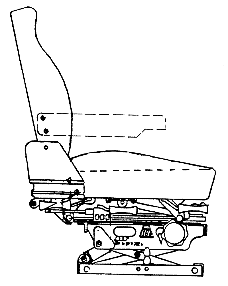 Схема запчастей Case IH 7700 - (A04[04]) - OPERATORS SEAT, OPTION Mainframe & Functioning Components