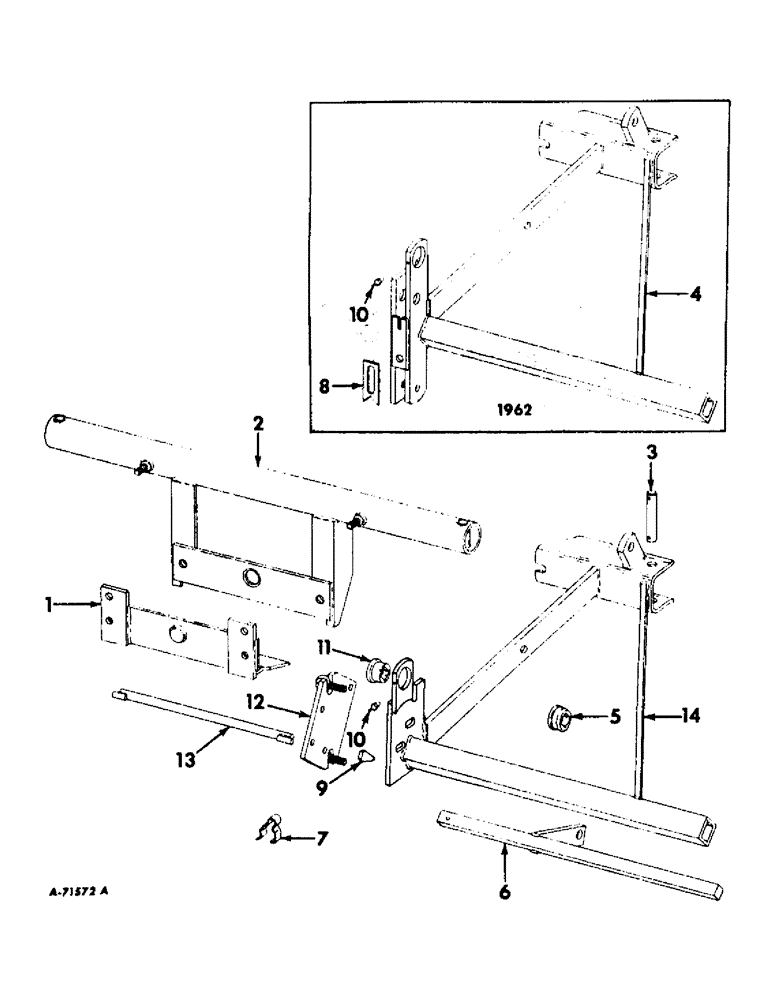 Схема запчастей Case IH 669 - (AG-02) - FRONT FRAME 