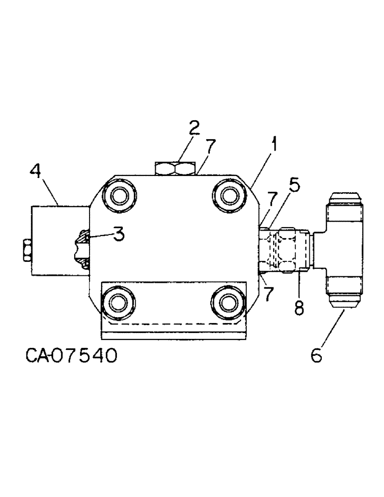 Схема запчастей Case IH 800 - (05-05) - WHEELS, LEVEL LIFT VALVE, UNITS A, B, F AND G (06) - POWER TRAIN
