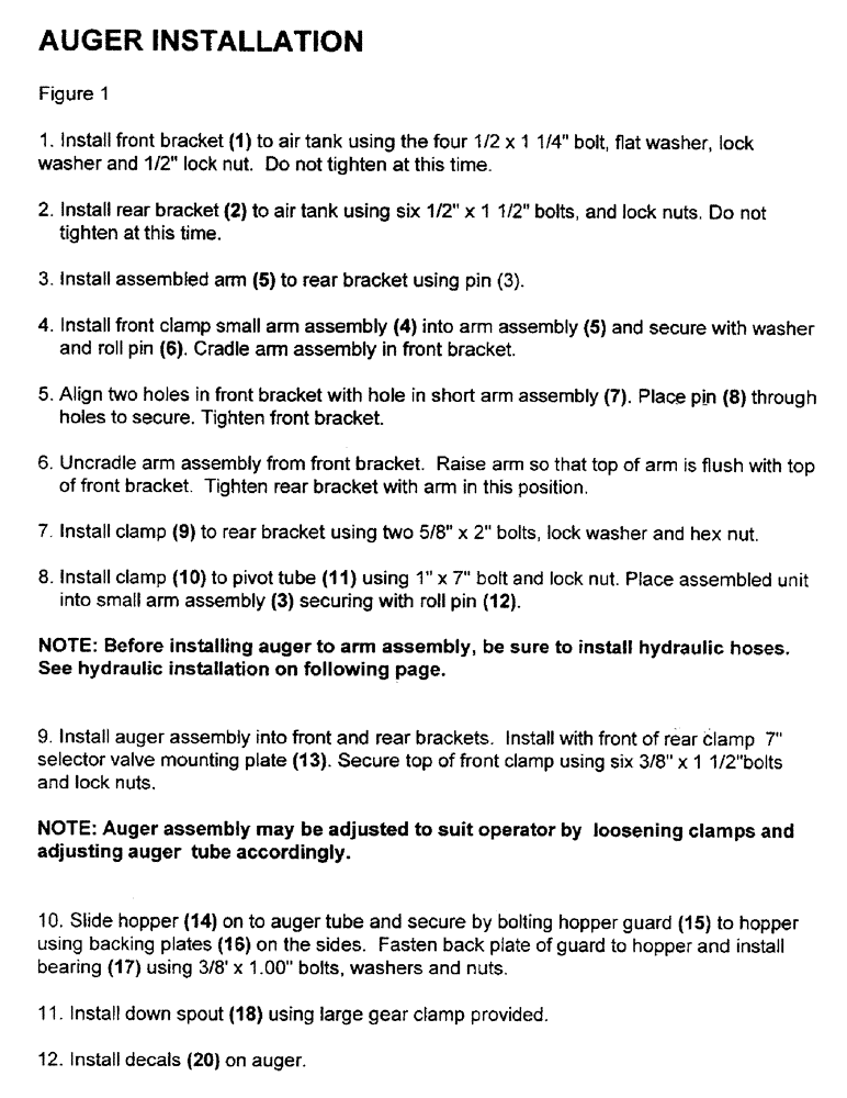 Схема запчастей Case IH 2000 - (A07) - AUGER INSTALLATION 