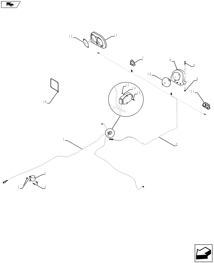 Схема запчастей Case IH 920 - (55.404.01) - WIRE HARNESS & CONNECTOR (55) - ELECTRICAL SYSTEMS