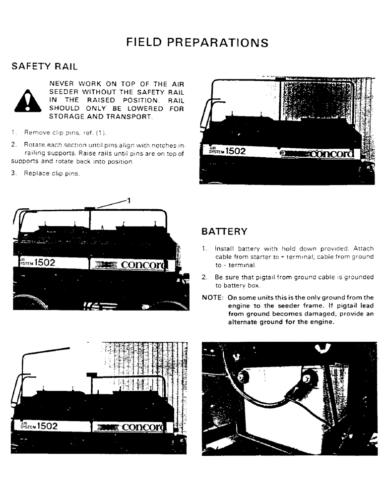 Схема запчастей Case IH 1802 - (04) - FIELD PREPARATIONS 