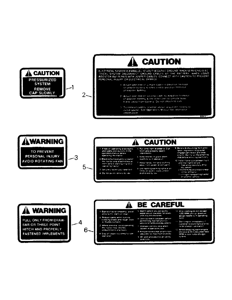 Схема запчастей Case IH CP-1360 - (09-02) - CHASSIS DECALS (13) - DECALS