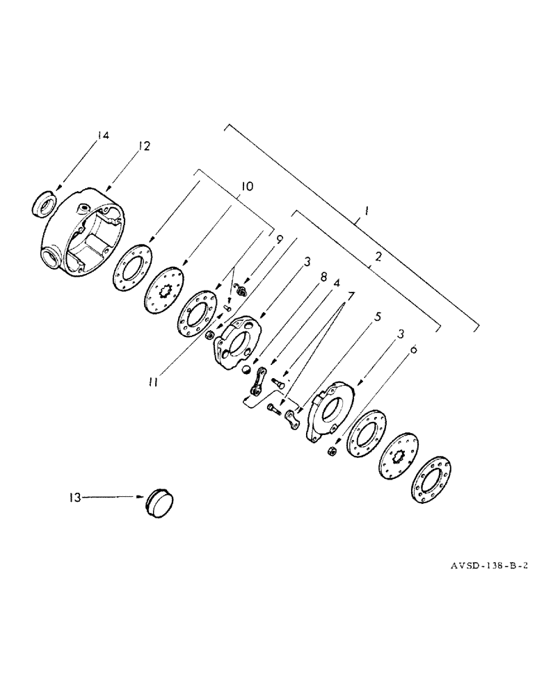 Схема запчастей Case IH FU-267D - (126) - BRAKES & RELATED PARTS (07) - BRAKES