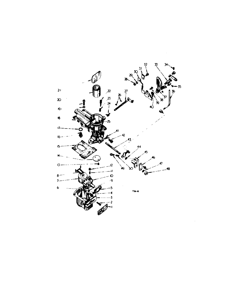 Схема запчастей Case IH 2300 - (2-11[A]) - PETROL ENGINE, CARBURETTOR (01) - ENGINE