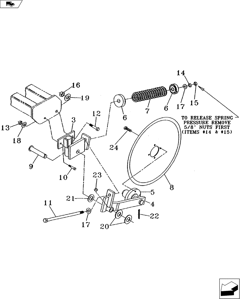 Схема запчастей Case IH 530B - (75.200.06) - SPRING COULTER ASSEMBLY (75) - SOIL PREPARATION