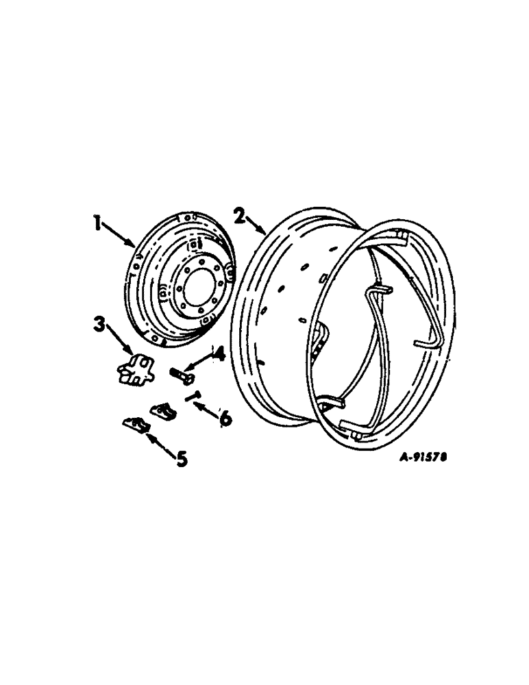 Схема запчастей Case IH 584 - (15-06[A]) - POWER ADJUSTED REAR WHEELS Wheels & Traction