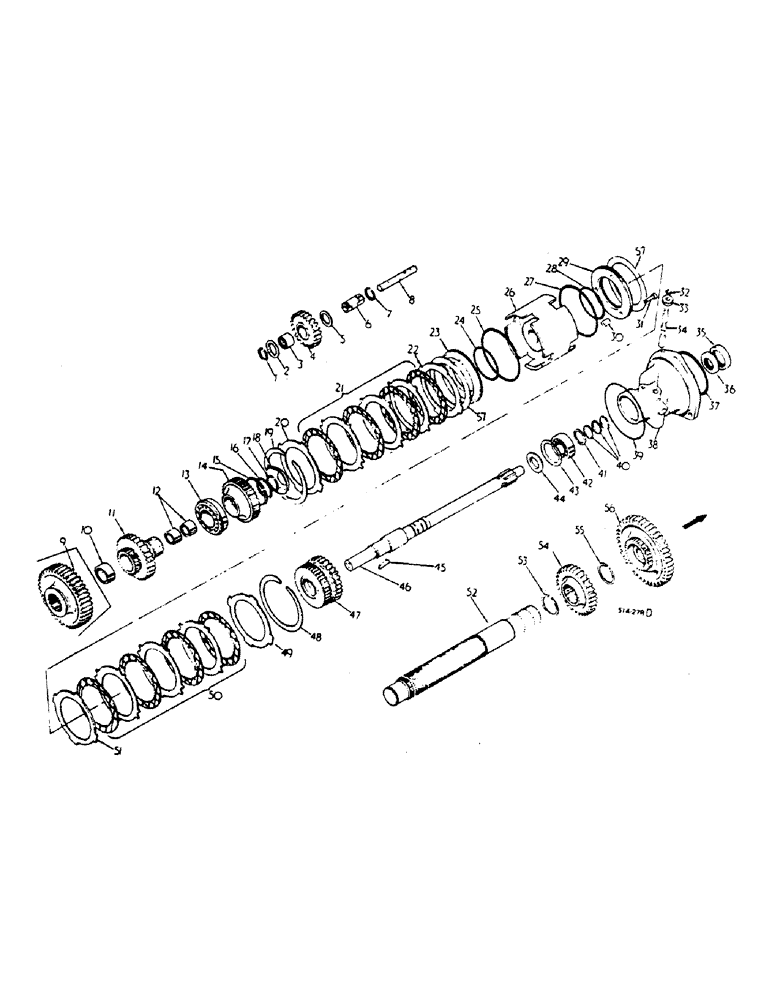 Схема запчастей Case IH 784 - (07-14) - DRIVE TRAIN, FORWARD AND REVERSE (04) - Drive Train