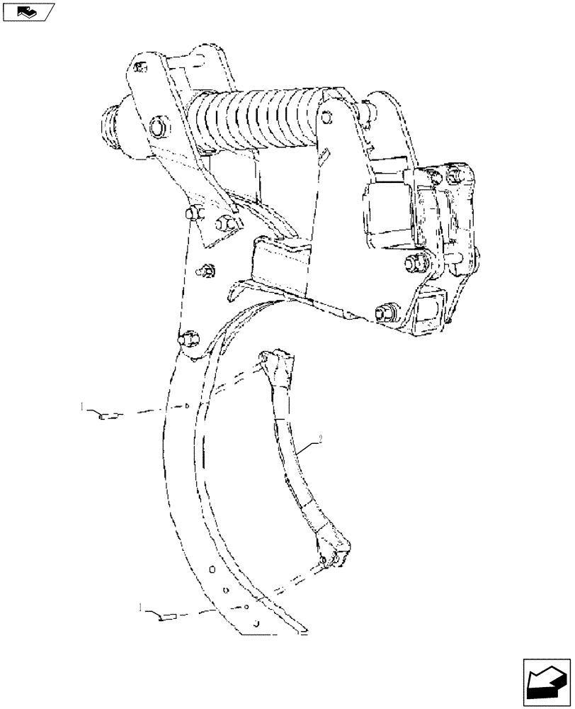 Схема запчастей Case IH 870 - (75.200.03) - SHIN (75) - SOIL PREPARATION