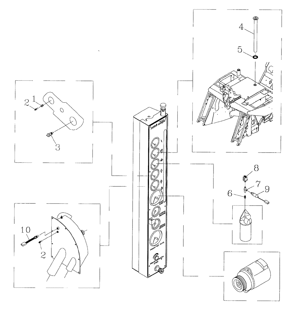 Схема запчастей Case IH 7700 - (C07[01]) - SENDERS AND SWITCHES, 108 Engine & Engine Attachments