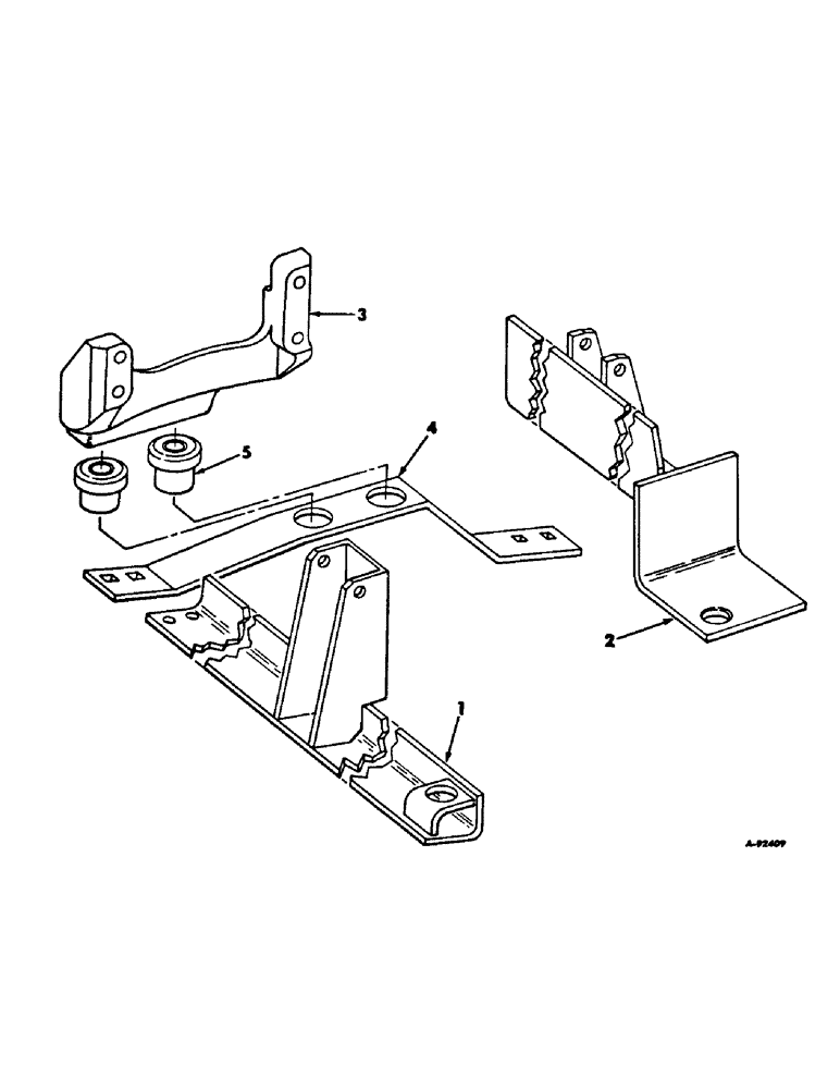 Схема запчастей Case IH V-304 - (A-19) - ENGINE MOUNTING 