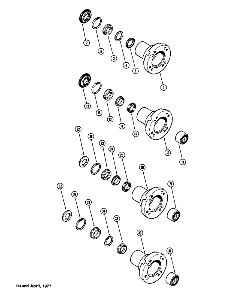 Схема запчастей Case IH 1175 - (085G) - STEERING PUMP UPPER COVER AND SEALS (05) - STEERING
