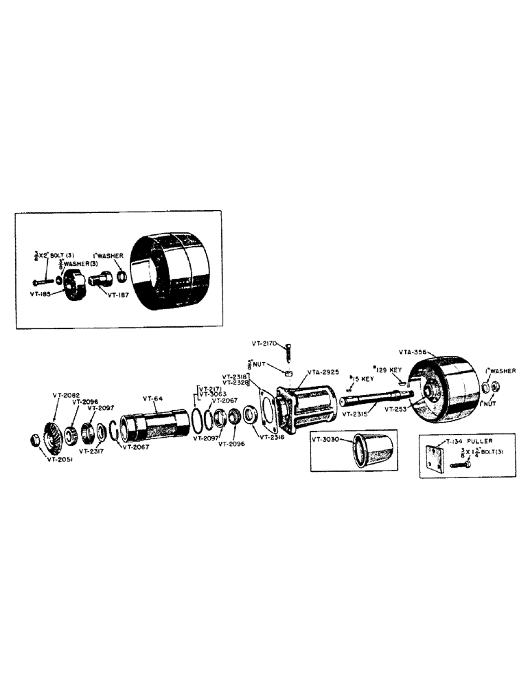 Схема запчастей Case IH VAI-SERIES - (103) - BELT PULLEY ATTACHMENT (06) - POWER TRAIN